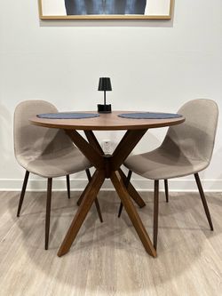 36in Dining Table Color Walnut
