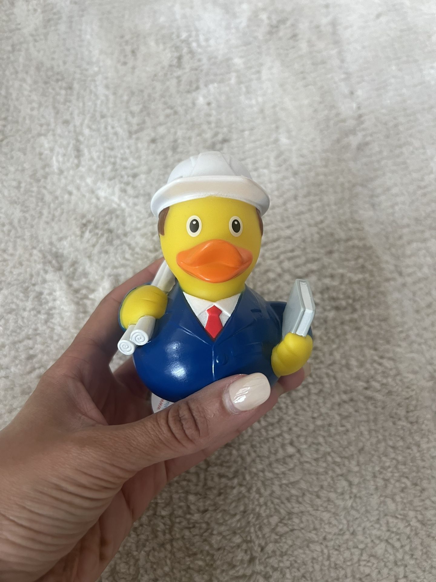 BRAND NEW Lilalu Construction Rubber Duck From Germany