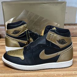 Nike Jordan 1 Men’s Size 11 Black And Gold NIB