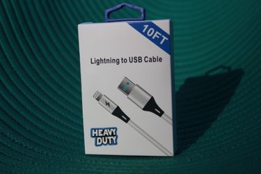 iPhone Charger Lightning to USB Cable 10ft Heavy Duty Cord for Apple iPhone 13, 12, 11 Pro/Max//Mini,XR,XS/Max,X,8,7,6,5,SE,IPad ,AirPods,Watch-White