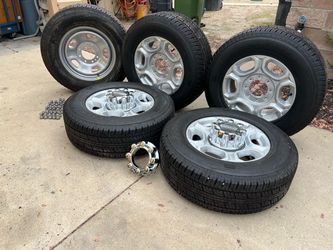 Ford F-250 F-350 18” OEM Wheels + General Grabber Tires - Set of 5