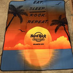 BNWT Hard Rock Cafe Picnic Blanket With Speakers