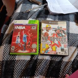 Xbox NBA 2k13 And NFL Qb Club 2002