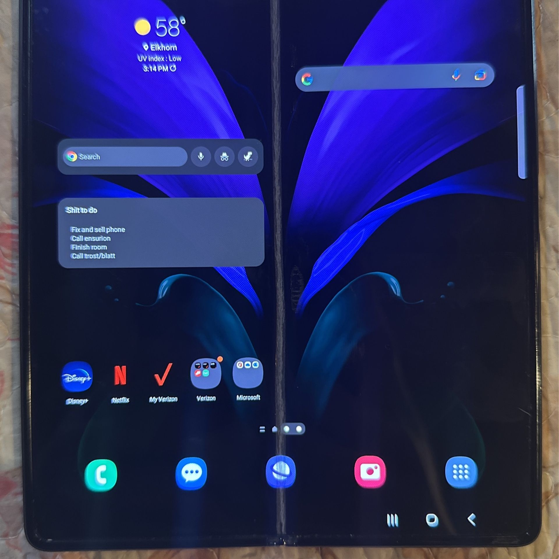 Galaxy ZFold 2 Verizon