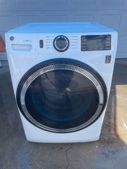 White ge frontload washer