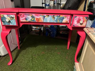 Bright Pink Desk