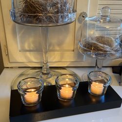 Tealight Candle Holder w Partylite Tealights 