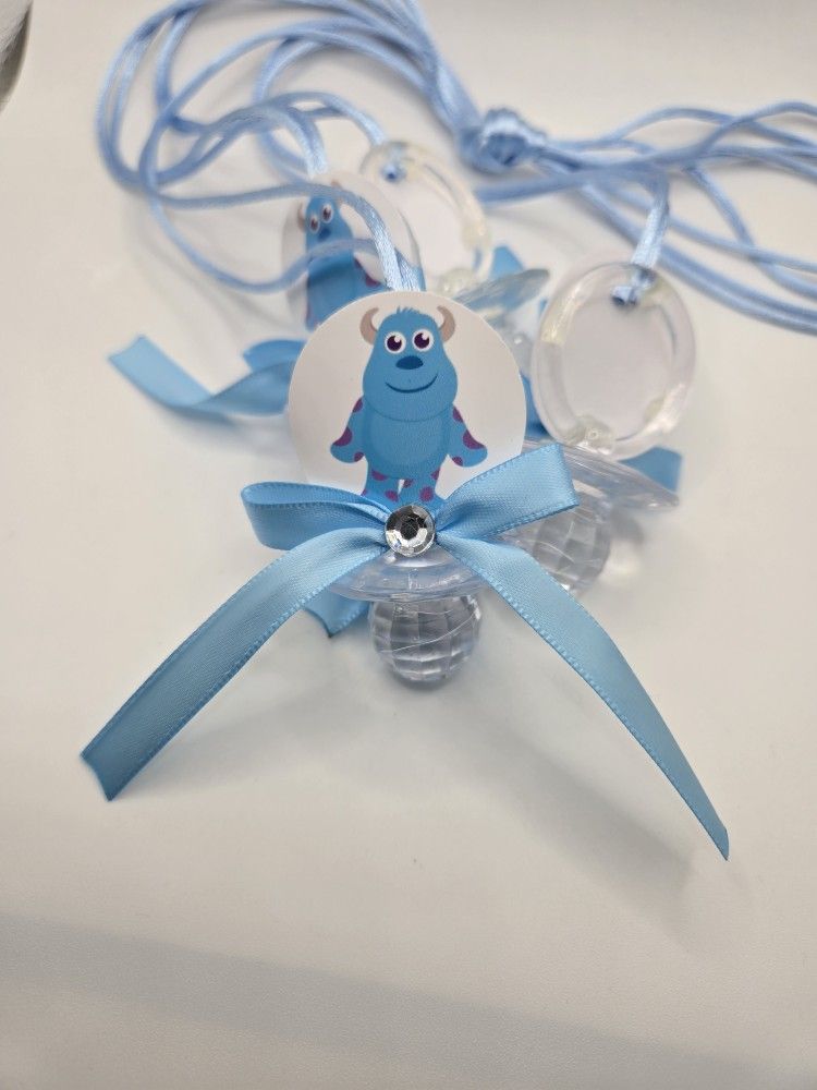 Monsters Inc Baby Shower Pacifier Guest Favor Necklaces
