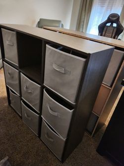 Comes with two cube furniture & all 14 deep bins
