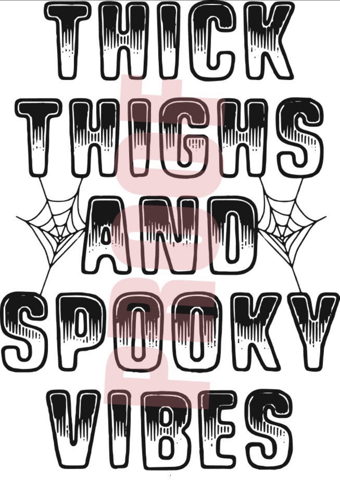 Thick thighs spooky vibes Halloween shirt