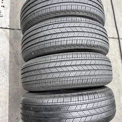 225/60/18 Michelin vendo un set de llantas usadas excelente condiciones de vida las 4 ✅🤩I am sellin