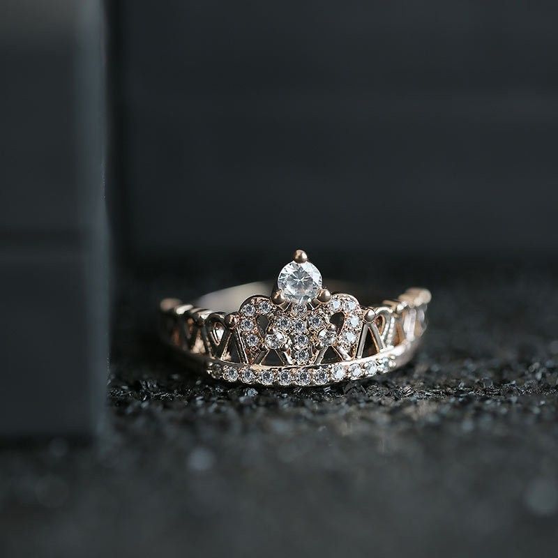 "Sweet Beautiful Round Dainty Gemstone Zircon Rings for Women, VP1720
 