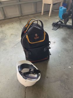 Tool bag with ryobi hammer drill