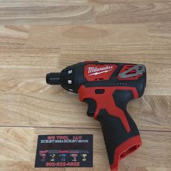 M12 12V Lithium-Ion Cordless 1/4 in. Hex Screwdriver (Tool-Only)