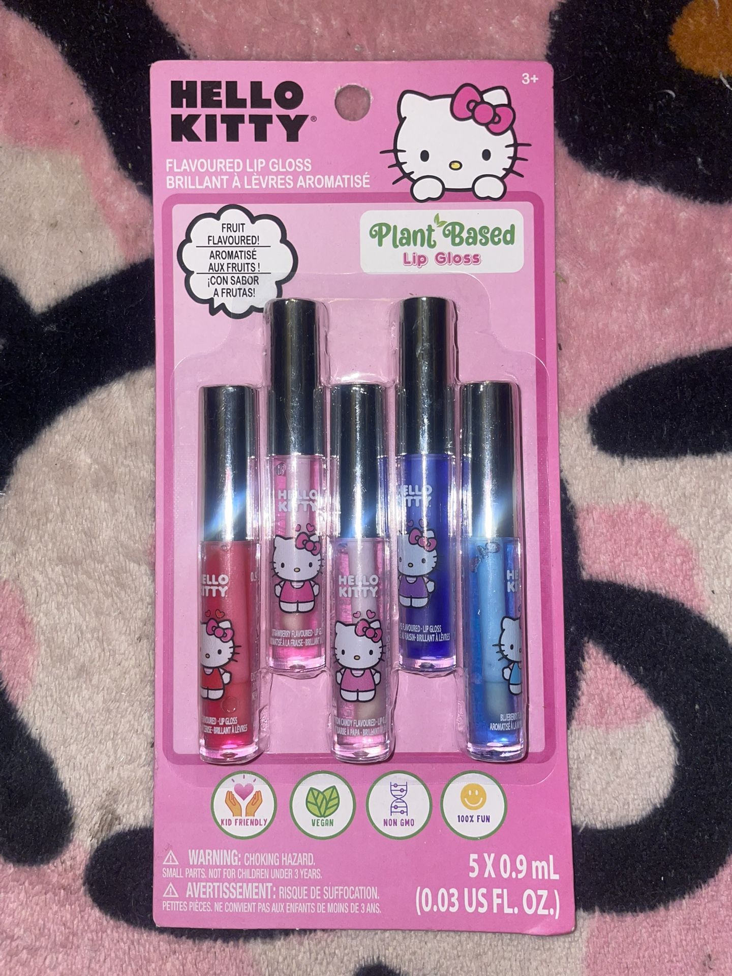 hello kitty 5pc scented plant based lip gloss