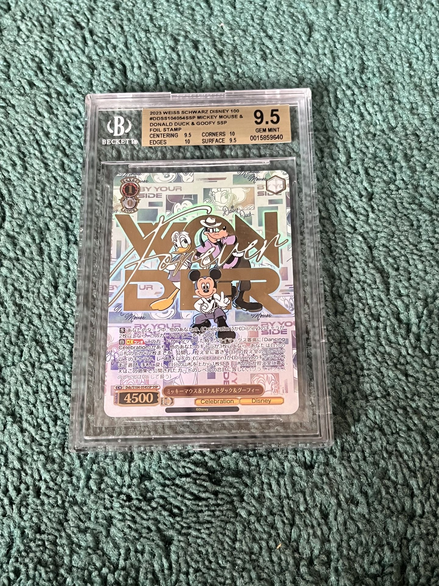 2023 Weiss Schwarz  Disney 100#DDSS104054 Ssp, Mickey Mouse, Donald Duck And Goofy