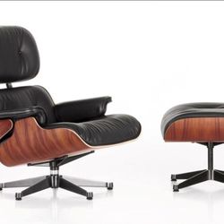 Classic Eames Style Lounge Chair & Ottoman