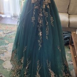 Emerald Green Quinceanera Dress