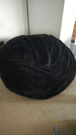 Large Black Bean Bag Chair love sac