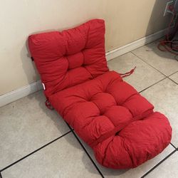 Red Chaise Lounge Pad – Perfect for Patio, Pool, or Backyard