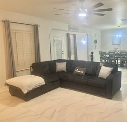 Charcoal Grey Sectional NEW