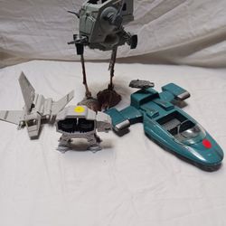 1995 AT-ST Fighter Pods, AT-AT Walker, Imperial Shuttle And Flashspeeder HTS Micro Machine 