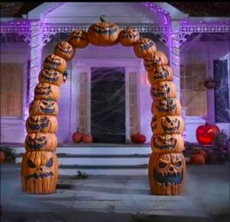 Home Accents Holiday 7.5ft Jack O Lantern Archway Halloween