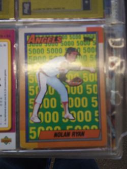 4 card set of Topps Nolan Ryan 1990