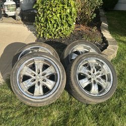(4x) 18" American Racing Rims (6lug) with 245/45ZR18 Yokohama Tires