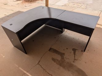 L shaped desk $80