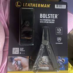 Leatherman bolster multipurpose tool with nylon sheath