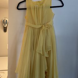 Girls Yellow Size 8 Spring Dress 