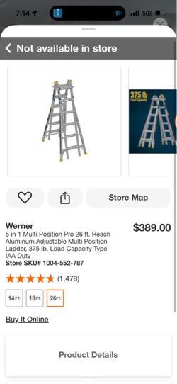 Werner 26ft Ladder BRAND NEW!!