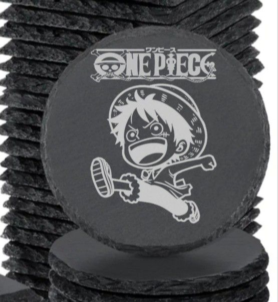 Luffy One Piece Slate Coasters