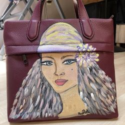 Hand-painted Backpack Bag For Women/girls 