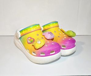 CROCS x Care Bears Crush 'Light On' Clogs Womens Size 7/Mens 5 Rainbow Footwear