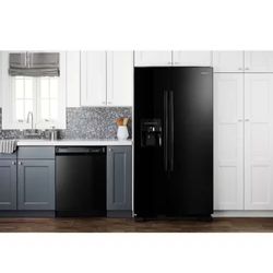 Black Double Door Fridge 