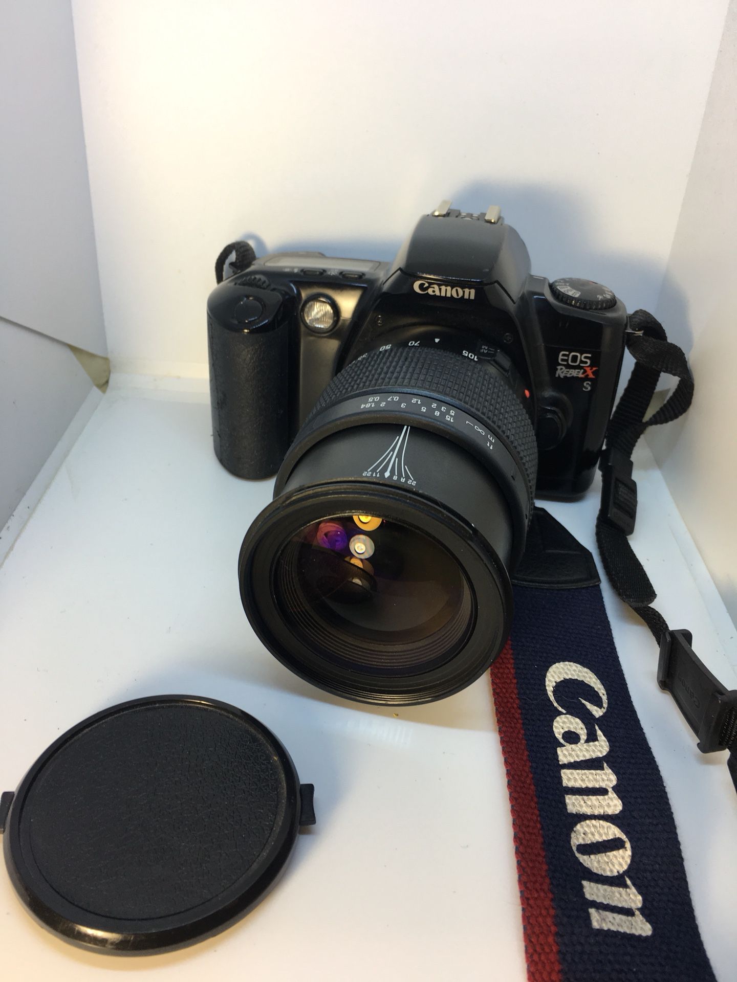 Canon EOS REBEL X 35mm film camera with promaster AF lens