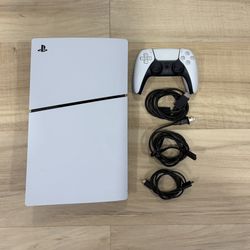 PS5 Slim Digital 1TB – Like New – Box & All Cables Included