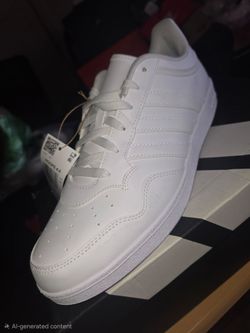 adidas Mens Hoops 4.0 Lace Up Sneakers Shoes Casual - White Size 13 men's