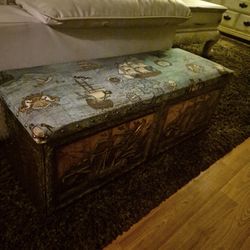 Vintage Nautical Trunk & Bench 