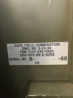 WW II FIELD SAFE