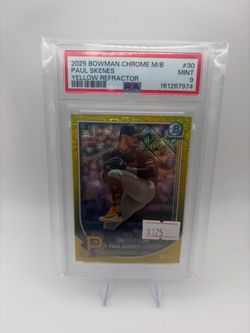 2025 Bowman Chrome Paul Skenes Mojo Refractor Yellow /75