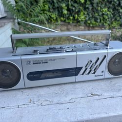 National Panasonic Mini Boombox Cassette Radio