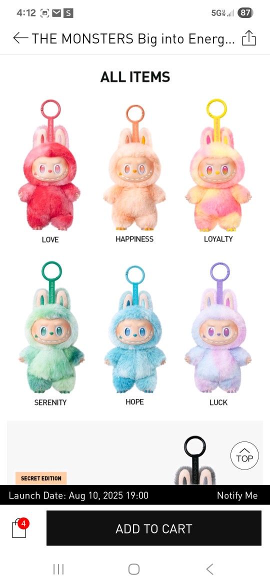 Big Into Energy Authentic Labubus