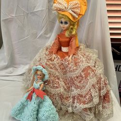Vintage Dolls. Victorian Belle And Handmade Outfit 