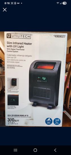 Heater slim infrared with UV Light