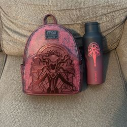 Scarlet Witch Marvel Mini Backpack And Water Bottle 