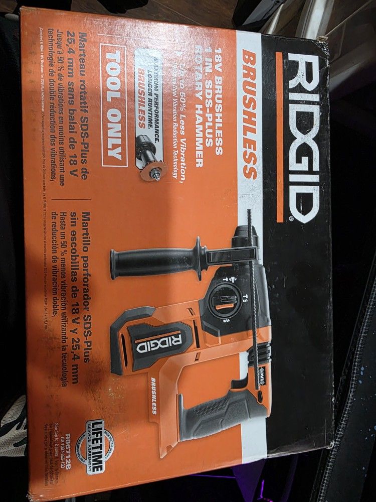 Still In Box Ridgid 18V Rotary Hammer