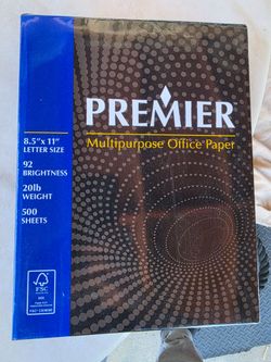 1500 Sheets 2HP and 1PREMIER Printer Paper 3 REAMS ( 500 EACH ) BRAND NEW , SEALED
